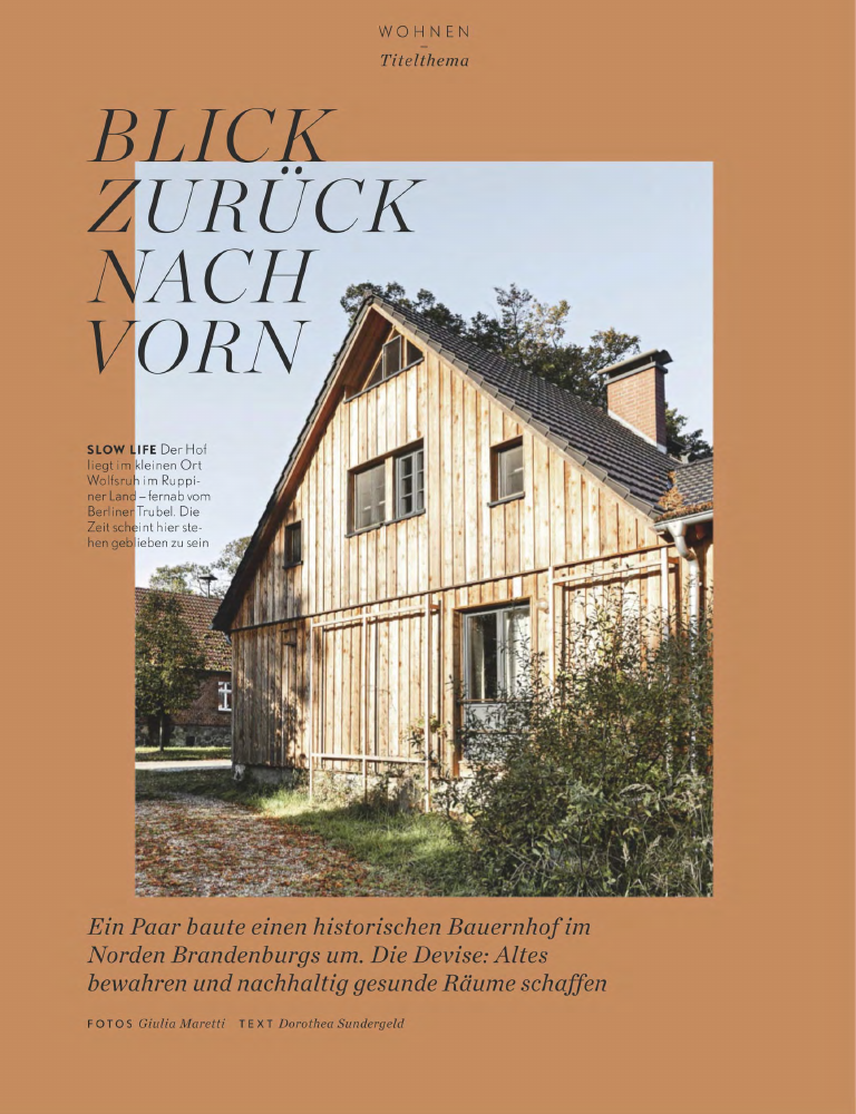 Auftaktseite der Reportage in Schöner Wohnen
